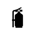 Fire extinguishers icon vector on white