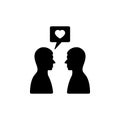 Gay couple icon Royalty Free Stock Photo