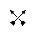 Crossed arrow icon vector