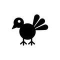 Chick icon vector on white background Royalty Free Stock Photo