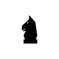 Horse chess icon vector on white background Royalty Free Stock Photo