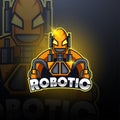 Modern Robotic Esport Mascot Logo