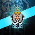 Zeus esport mascot logo design