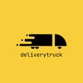 Vector logo template abstract car delivery truck icon Royalty Free Stock Photo