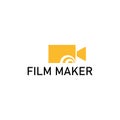 Filmmaker logo design template. Simple cinema logo design vektor eps 10