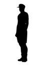 Inductee soldier silhouette vector