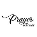 Prayer Warrior Text design for print Royalty Free Stock Photo