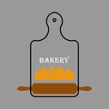 MobileSimple bakery icon logo design. Suitable for bakeries bakeries backgrounds pictures banners posters. vector eps 10