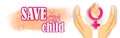 Vector illustration concept of Save Girl Child poster. Royalty Free Stock Photo