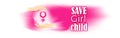 Vector illustration concept of Save Girl Child poster. Royalty Free Stock Photo