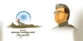 Vector illustration concept of Netaji Subhas Chandra Bose Jayanti.