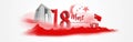 Vector illustration concept of 18 Mart Ãâ¡anakkale Zaferi. Royalty Free Stock Photo