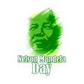 Vector illustration of Nelson Mandela International day concept banner.