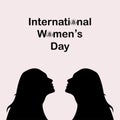 International women\'s day poster. World Woman day sign.