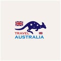 Australia design logo vector. Australia travel icon