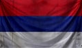 Republika Srpska Wave Flag Close Up