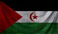 Western sahara Wave Flag Close Up