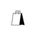 Shopping bag icon in trendy simple style isolated on white background. Royalty Free Stock Photo