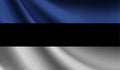 Estonia flag waving. background for patriotic and national design. illustration