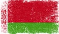 Belarus flag with grunge texture