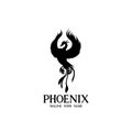 Phoenix animal design logo vector. Royalty Free Stock Photo