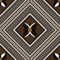 Fabric brown flower pattern in luxury design for textile and cloth and other