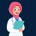 Young Muslim doctor with stethoscope