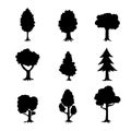 tree silhouette collection