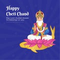 Banner design of happy cheti chand