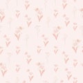 Delicate roses vector stock illustration. Seamless pattern with small buds.