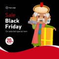 Banner design of black Friday sale