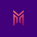 M initial letter logo vector template | Creative modern monogram Circle logo Royalty Free Stock Photo