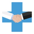 handshake of a doctor and a patient