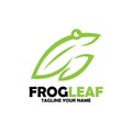 Green frog leaf design illustration vector Royalty Free Stock Photo