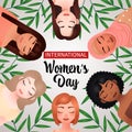 Group of woman celebrating International women`s day