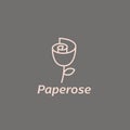 Paper Rose Logo Concept