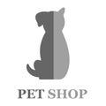 Logo design template for pet shops, veterinary clinics and animal shelters