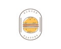 burger fast food logo brand design vector Royalty Free Stock Photo
