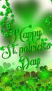 Happy St. Patrick\'s Day mobile banner.