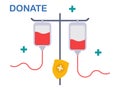 Donate save life banner. Health care