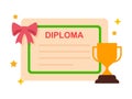 Graduation certificate diploma, winner certificate
