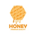 illustration of honey design logo vector Royalty Free Stock Photo