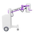 X-ray machine 3D rendering isometric icon. Royalty Free Stock Photo