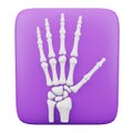X-ray 3D rendering isometric icon. Royalty Free Stock Photo