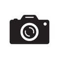 Photo camera vector icon. Camera icon. Flat photo camera . Photography symbol. Good for website design, web button, mobile app. Ve Royalty Free Stock Photo