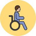 Wheelchair Which Can Easily Modify Or Edit Royalty Free Stock Photo