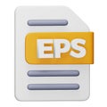 Eps file format 3d rendering isometric icon. Royalty Free Stock Photo