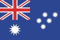 flag of australia flat vector illustraion design Royalty Free Stock Photo