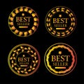 Best seller Premium Quality Golden Vector Logo Pack