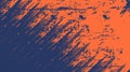 Abstract Orange Blue Scratch Grunge Texture Background